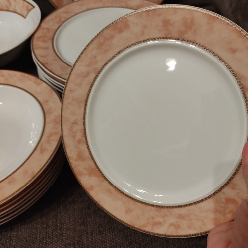 Dinnerware set 20 pieces, porcelain luxury