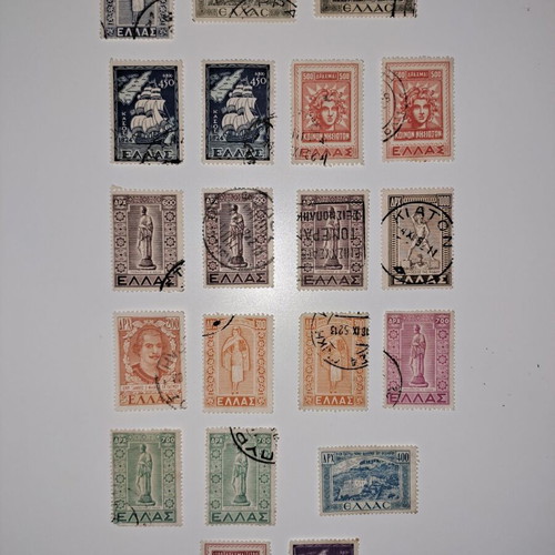 Used stamps 1947-1951 Union of Dodecanese series, 20 pieces