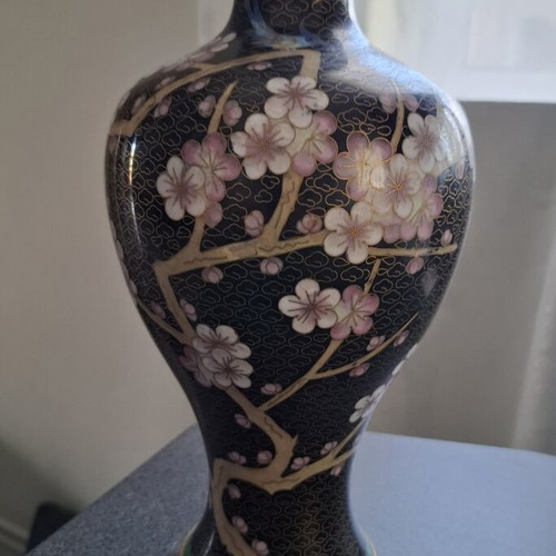 Vintage Chinese Cloisonné Vase 27cm used