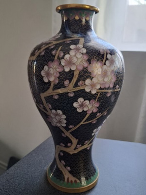 Vintage Chinese Cloisonné Vase 27cm used
