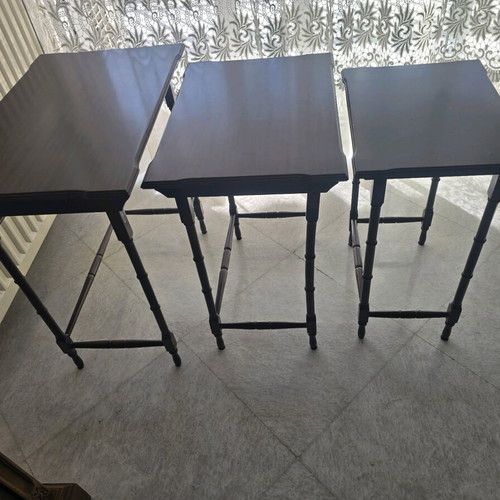 Nesting coffee tables used