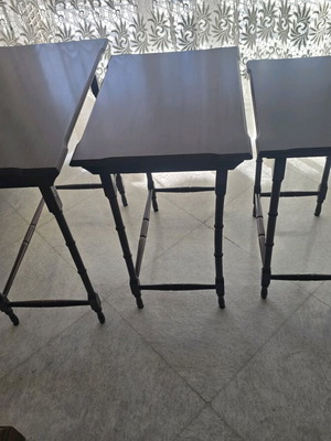 Nesting coffee tables used