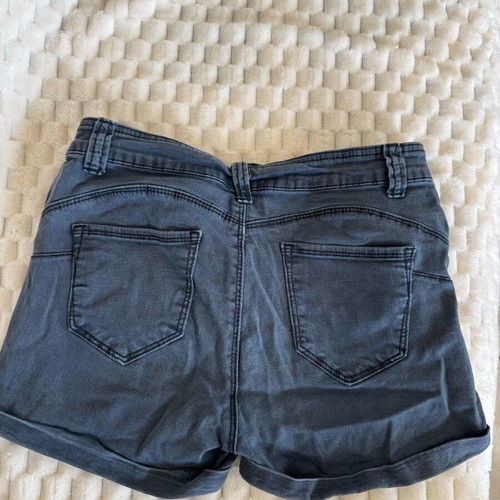 Blue elastic denim shorts like new, size M