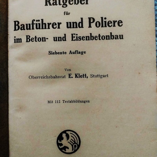 Collectible technical German books used, set of 6 volumes