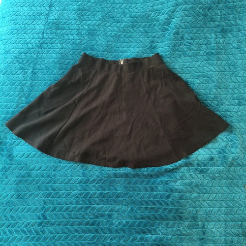 Black mini skirt A-line H&M like new, size S–M
