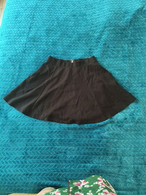 Black mini skirt A-line H&M like new, size S–M