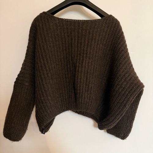 Ioanna Kourbela knitted sweater brown new, one size