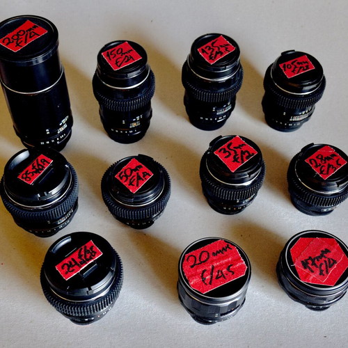 Asahi-Pentax vintage SUPER TAKUMAR M42 set of 11 lenses