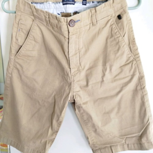 Funky Buddha boys' bermuda shorts like new, beige, size 164 cm, age 14