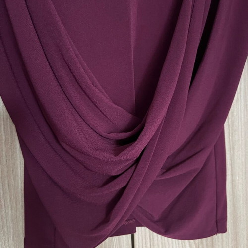Brigitte women's long-sleeve blouse like new, purple, one size