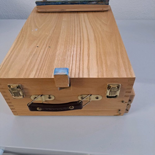 Painting stand used with 2 storage drawers