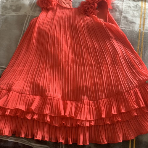 Mayoral dress coral for 3-year-old girl like new