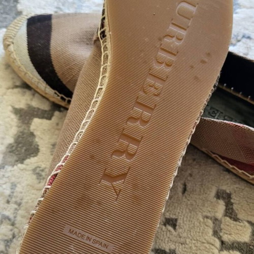 Burberry espadrilles new, size 40, black and beige