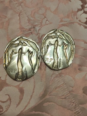 Bronze metal plates used, pack of 2 pieces