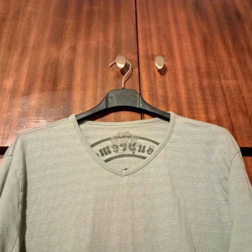 Men's long-sleeve shirt in light khaki like new