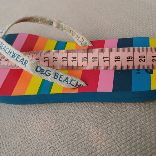 D&G Beach colorful children's flip-flops new size 33-34