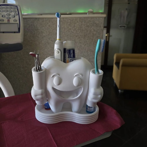 Handmade 3D Print Toothbrush and Toothpaste Holder New
