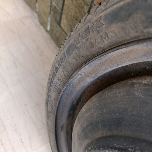 Spare tire 105/70/14 used with Michelin tire and 4 bolts 4x100 pitch