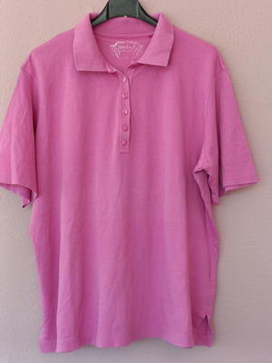 Bexley's Polo shirt like new, pink lilac, cotton Pima, XL XXL