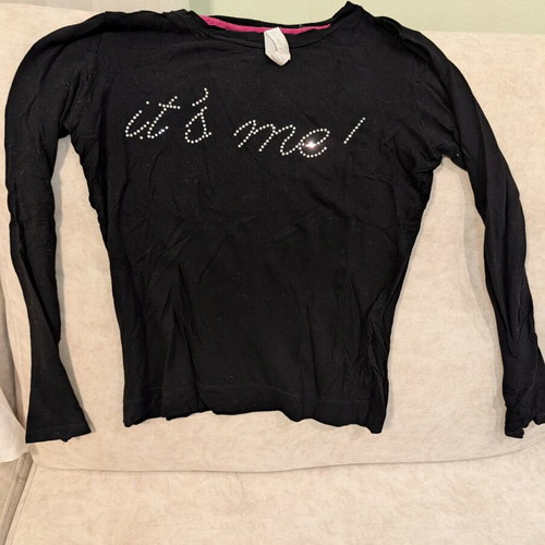 Black long-sleeve shirt used, size S