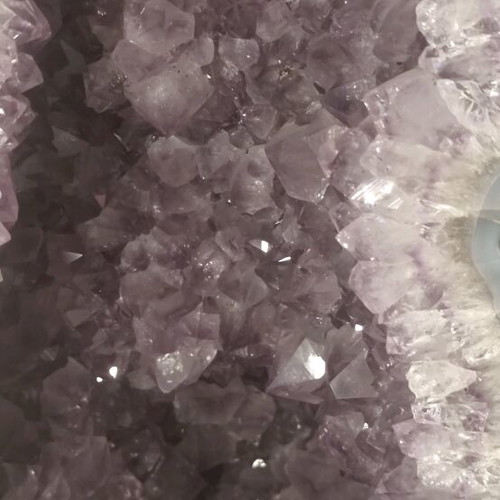 Amethyst Geode new with calcite crystal from Brazil