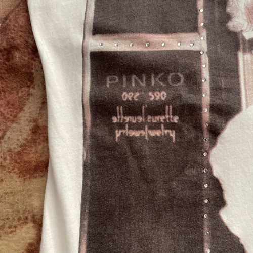 Pinko kids t-shirt white with Marilyn Monroe print and strass, used
