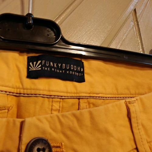 Funky Buddha chinos like new, mustard color