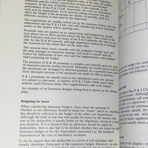 Running Costs by John M. Downard Ship Management Series book like new
