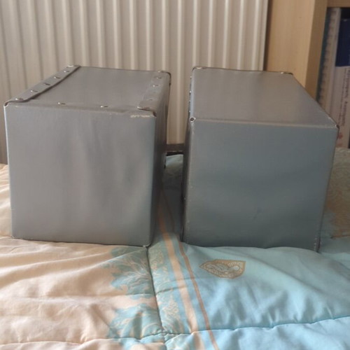 Storage boxes used, set of 2 pieces