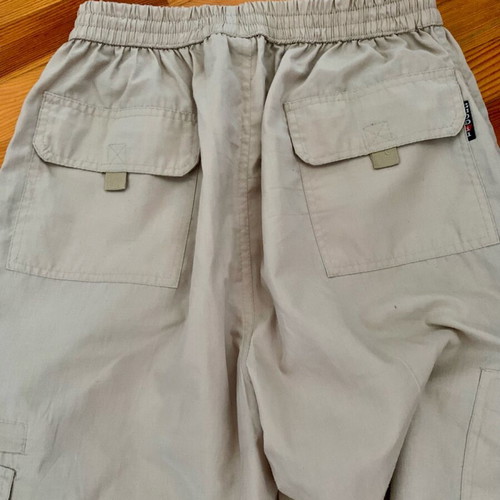 Summer lightweight cargo pants like new, beige, sizes M and L