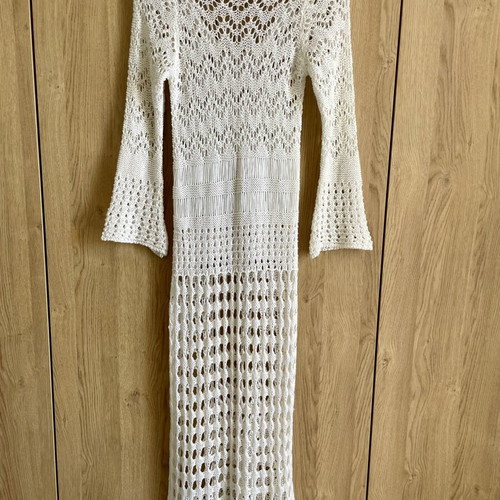 White knitted beach dress like new by ΚΑ-ΠΑ fashion