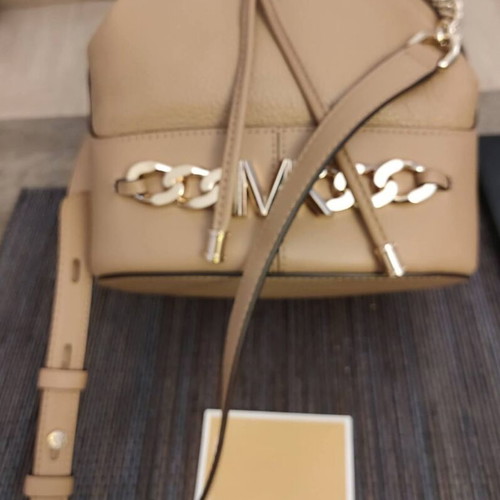 Michael Kors original limited edition leather crossbody bag, beige