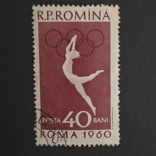 Vintage stamp collection used, 6 pieces from DDR and Romania 1960-1962