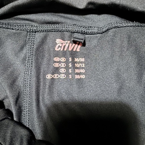 Crivit γυναικείες μαύρες αθλητικές κολάν 3/4, μέγεθος S