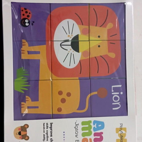 Animal jigsaw blocks new, set of 9 pieces