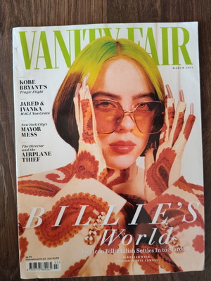 Vanity Fair Magazine March 2021 Billie Eilish cover
