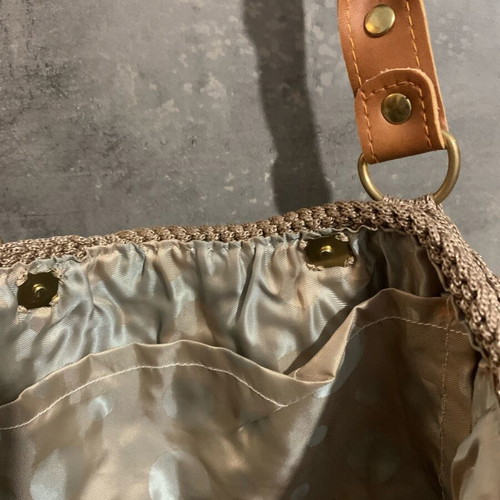 Knitted handmade bag