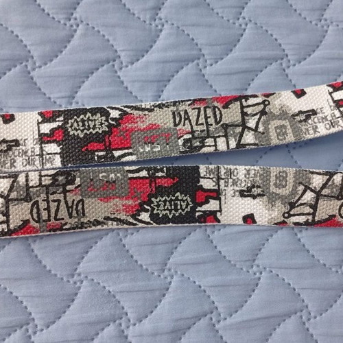 Multicolor belt with designs for pants and shorts