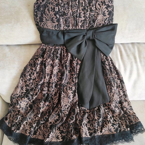 Strapless evening dress Zig Zag size S like new