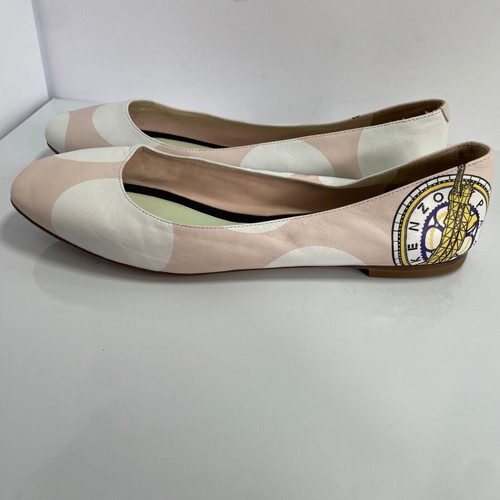 Kenzo leather ballerinas used, size 37, beige
