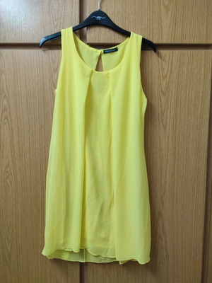 Short yellow dress like new, size S
