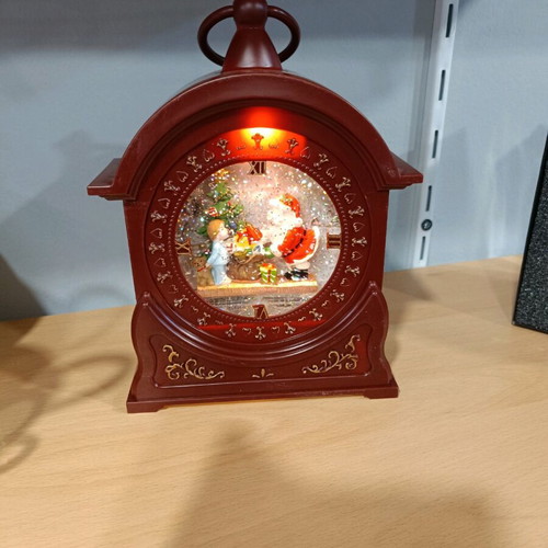 Christmas tree clock new with light