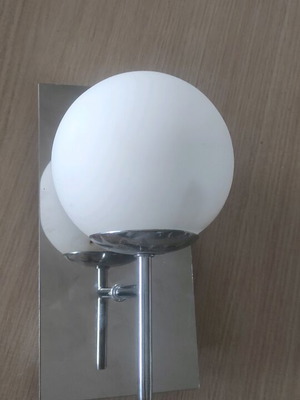 Wall light sconce new, aluminum and glass