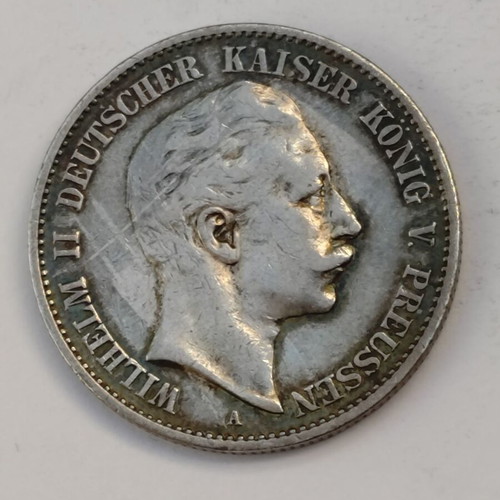 German silver 2 mark coin 1900