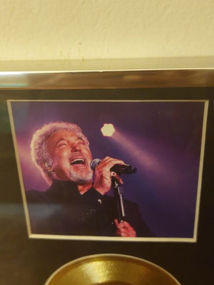 Tom Jones In Concert Gold Disc Memorabilia, like new