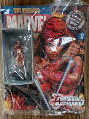 The Classic Marvel Figurine Collection #17 Elektra new with magazine
