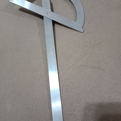 Professional Steel Protractor used, heavy