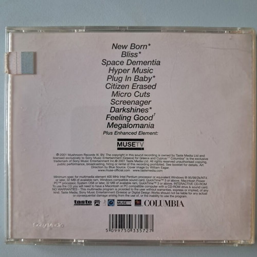 Muse Origin of Symmetry CD like new, rock