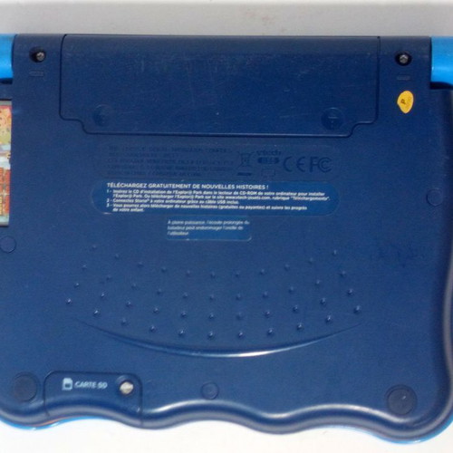 VTech Storio portable console used with Rufus game
