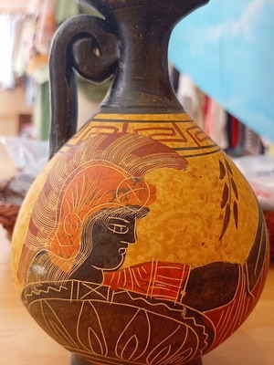 Ceramic Lekythos Replica like new, Ancient Greek Style